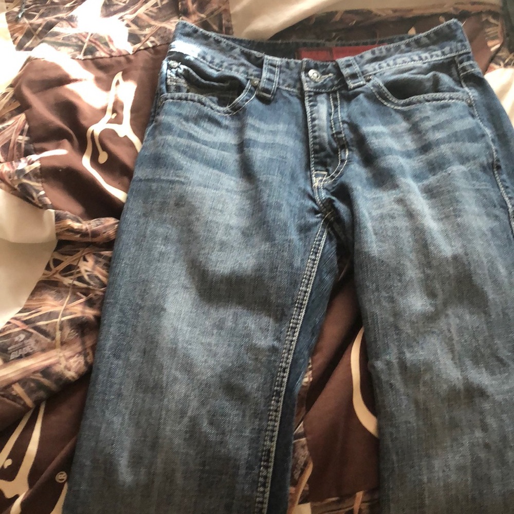 Relaxed Straight leg Rock And Roll jeans.